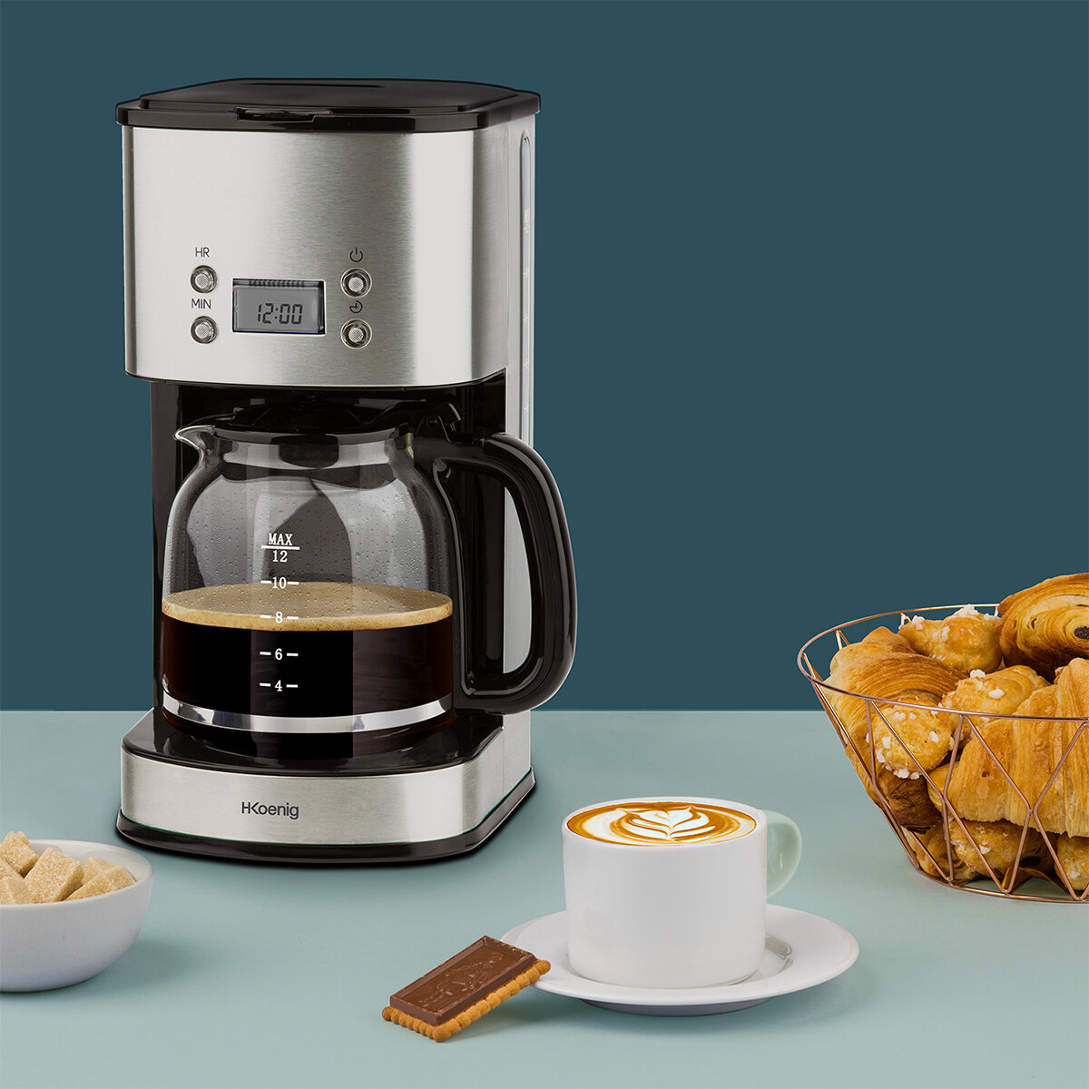 CAFETIERE PROGRAMMABLE 12-20 TASSES Inox MG30