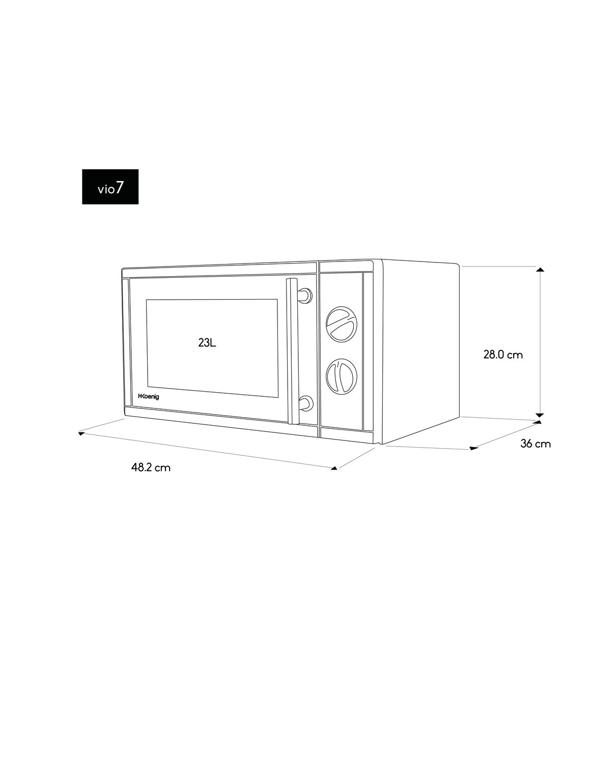dimension standard micro onde