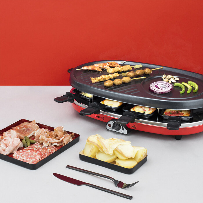 raclette 4 en 1 pour 8 personnes