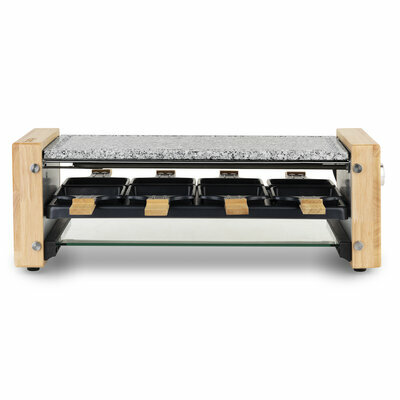 raclette et pierre à cuire 8 personnes design bois