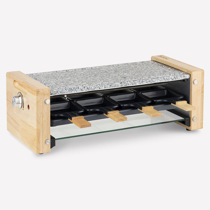 Pan slider pour raclette en bois précieux-fait à la main-en bois