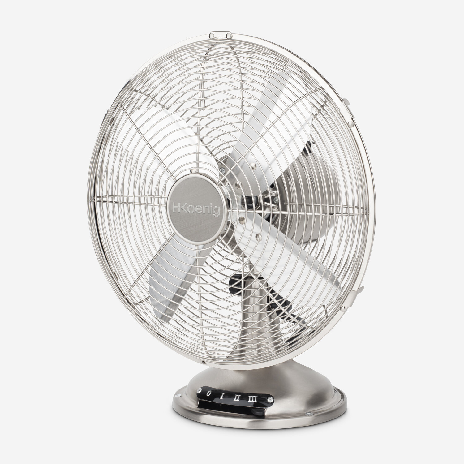Ventilateur De Table MILWAY - Blanc, 2 Vitesses, Inclinable - Occasion En Très Bon état