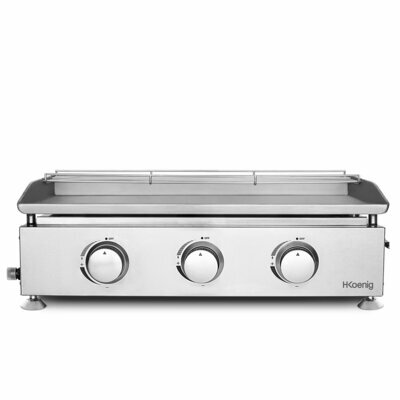 Plancha au gaz 3 brûleurs